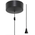Taps2Traps Matt Black Bathroom Light Pull Switch With Black Cord & Toggle 2 Way 6A