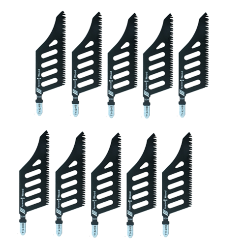 T142HB Curved Jigsaw Blades for Precision Cutting - Flush Blade T Shank 10pcs