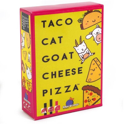(Yellow Red) Goat Taco Cat Cheese Pizza Card Board Game Family Interactive Parties Gifts