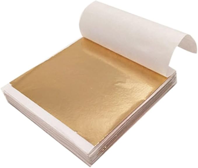 100pcs of Golden Leaf DIY Art Craft Paper for Scrapbook And Home Decoration.
