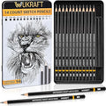 Drawing Pencils for Artists 14 Pcs - 12B – 6H Sketching Pencils Set with Metal case for Drafting, Sketching, Shading, Drawing, Illustrations – Ideal for Artists, Students & Beginners of all Age Groups
