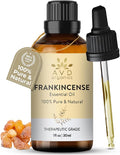 AVD Organics Frankincense Essential Oil 30ml - 100% Pure and Natural - Therapeutic Grade Essential Oil for Skin, Home Fragrance, 1fl. Oz