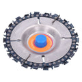 4in Wood Carving Chain Disc - 22 Teeth, Stainless Steel, Angle Grinder Accessory for Wood Shaping & Engraving