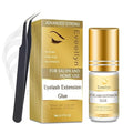 Eyelash Extension Glue, No Fume Individual Lash Glue, 2-4 Sec Drying time, 7 Weeks Retention, Professional Black Adhesive for Semi Permanent Lash Extensions Waterproof