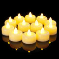 AMAGIC 100 Pack Electric Fake Tealight Bright No Flicker for Home Decor, Flameless LED Battery Operated Tea Lights Candles, Mother's Day, Holiday Party, Celebration, Anniversary[Energy Class A]