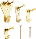 YHYZ Picture Hooks Heavy Duty, Picture Hanging Kit: Hangers (50 30 20 10 lbs) + Nails, Hanging Clock Photo Mirror Painting, for Plasterboard Wood Dry Walls Hardwall