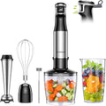 SHARDOR Hand Blender, Soft Start Variable Speed 5 In 1 Stick Blenders For Kitchen 1100w Scratch Resistant Immersion Blender With Whisk, Milk Frother, 800ml Beaker, 600ml Chopper For Soup Smoothies