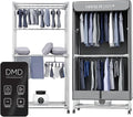 Electric Clothes Dryer, 2-Tier Heated Clothes Airer, Energy-Efficient Electric Clothes Airer, 180 Minutes Timer, Auto Power-Off, 15kg Capacity, 1000W (Remote & Pegs)[Energy Class A+++]