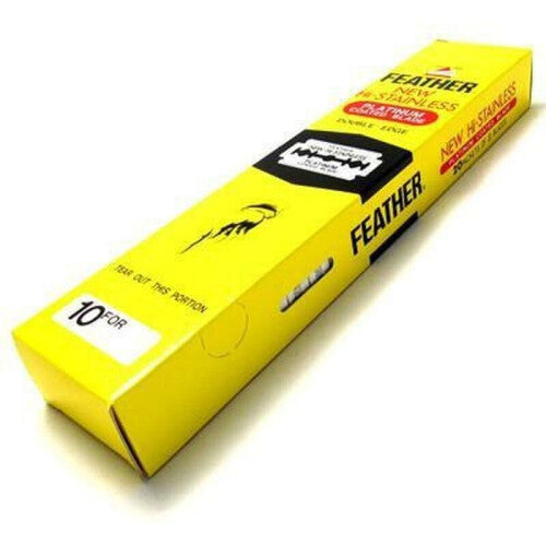 50 FEATHER SHAVING Double Edged Razor Blades