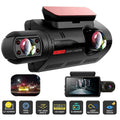 1080P Dual Lens Car Dash Cam Recorder G Sensor Front and Rear Camera