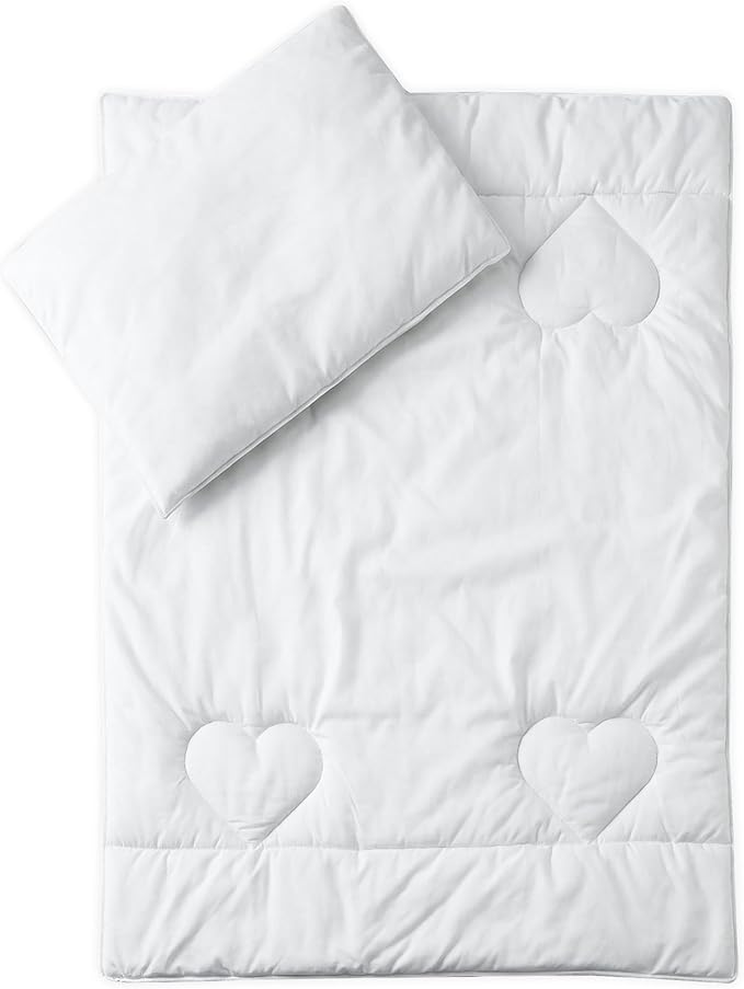 Baby Comfort Toddler First Pillow and Duvet Set 120x90 cm for Cot Bed (12M+)