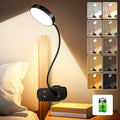 One Fire Desk Lamp, 1800mAh Wireless Lamp 60h of Use, 5 Brightness/5 Colors/Memory Desk Light USB Lamp,Flexible Table Lamp, 400LM+36 LED Clear&Bright for Reading,Office,Study,Craft,Makeup (Black)[Energy Class G]