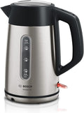 Bosch DesignLine Plus TWK4P440GB Stainless Steel Cordless Kettle, 1.7 Litres,3000 W - Stainless Steel