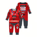 (YLTY-0001, 3M) 2025 New MOTO GP Outdoor Extreme Sports Quick drying Breathable Cycling Clothing Baby jumpsuit Pure Cotton Crawler Clothing