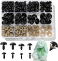 260PCS Safety Eyes with Washers, 6-18 mm, 8 Sizes Safety Eyes for Crochet Crafts, DIY Crafts, Stuffed Animals DIY Halloween Decorations