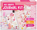 jackinthebox DIY Journal for Girls Ages 8–12, 242 pcs Scrapbook Kit, Girls Journal Kit, Includes 10 Mental Health Exercises, Valentine’s Day Gift for 8 9 10 11 12 Year-Old Girls