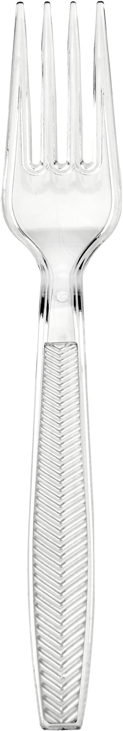 Signature Packaging - Re-usable Plastic Forks 100 Pack - Heavy Duty Party Cutlery