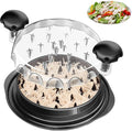 Chicken Shredder, 9.6 in Chicken Shredder Tool Twister with Ergonomic Handle, Non-Slip, Effort Saving, with Transparent Lid Food Shredder, BPA Free, Dishwasher Safe
