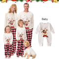 (Dog S) Xmas Family Matching Pajamas Set Cute Deer Adult Kid Baby Matching Outfits 2024 Christmas Family Pj's Dog Clothes Scarf
