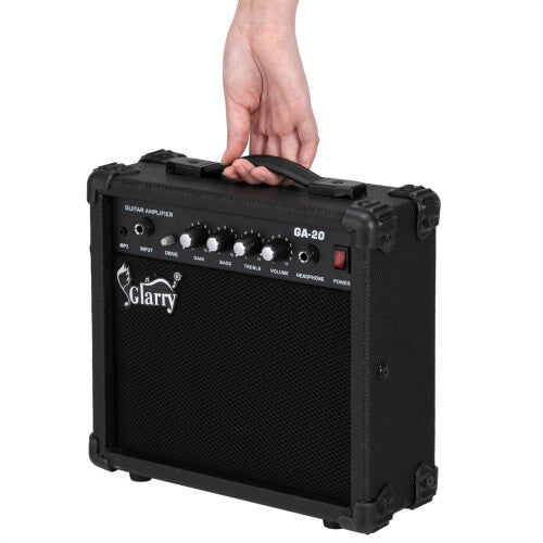 20W Electric Guitar Amplifier Powerful Sound Amp Speaker Black