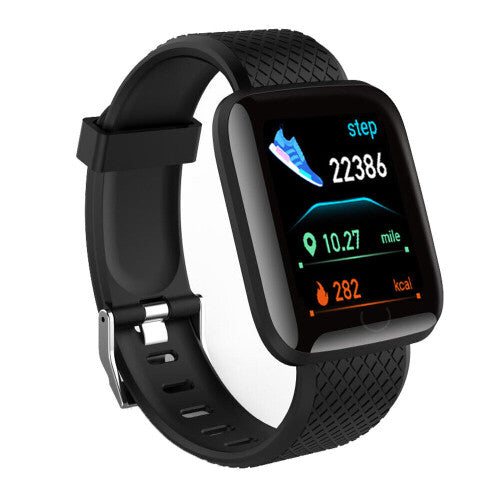 Smartwatch with Blood Pressure, Heart Rate Monitor & Waterproof Fitness Tracker - Android & iOS Digital Wrist Watch for Men & Women