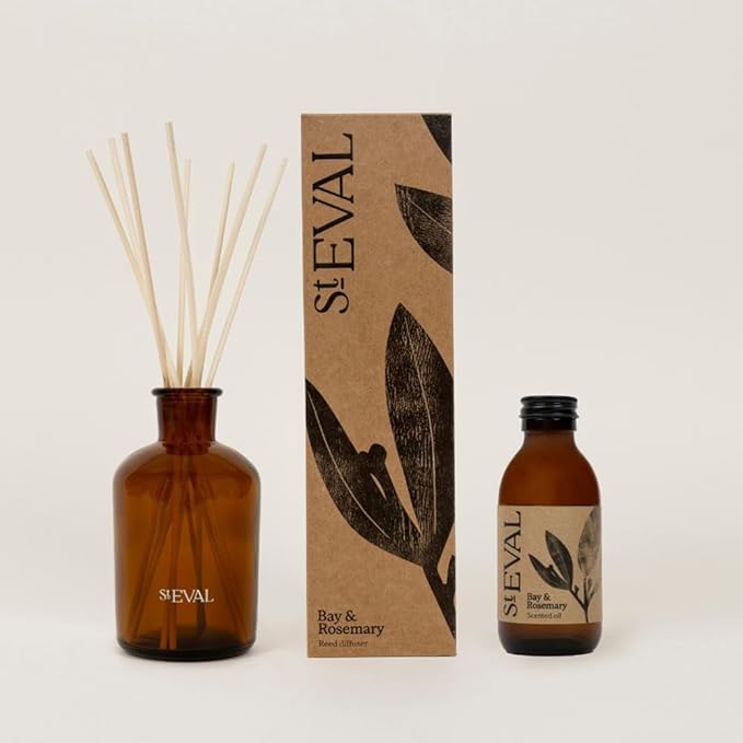 St Eval Bay & Rosemary Diffuser| Earthy Herbal Fragrance | Made in Cornwall