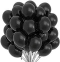 50 Pcs Latex Balloons, 10 Inch, Perfect for Parties & Weddings - Black Pack