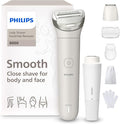 Philips Lady Shaver Series 8000 - Cordless, Wet & Dry Electric Shaver, 3-Blade Shaving System, Flexible Shaving Head, LED Light, for Face, Legs, Body & Bikini, 100 Mins. Runtime, Model BRL159/00