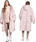 OHS Adults Drying Robe, Gifts for Mum Outdoor Waterproof Changing Robe Womens Jacket Comfy Sherpa Privacy Robes for Women Men, Stay Dry Swimming Camping Drying Robes - S/M, L/XL