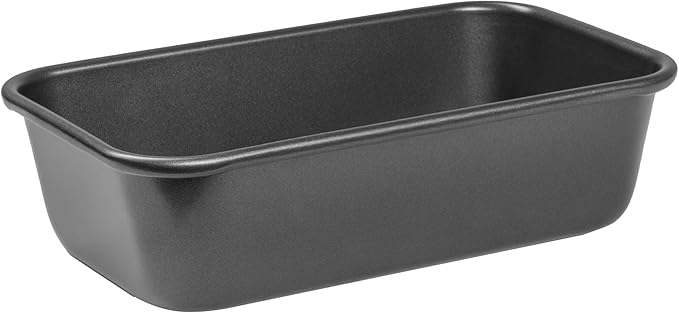 2lb Loaf Pan, Non-Stick Heavy Gauge Carbon Steel, PFAS-Free, Oven Safe to 230°C, Dishwasher Safe – 24x14x7cm Bread Tin