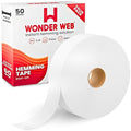 Hemming Tape 50 Meter – Premium Iron On Hemming Tape for Trousers, Sewing & Fabric – 60GSM Extra Strong Wonderweb Hem Adhesive Tape for Quick, No-Sew Fixes – Instant Hemming Solution