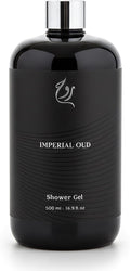 ROUH Imperial Oud Shower Gel – Luxury Body Wash for Men and Women with Long Lasting Arabian, Amber & Musk Fragrance, Moisturising and Refreshing Cleanser for All Skin Types, 500ml (Imperial Oud)
