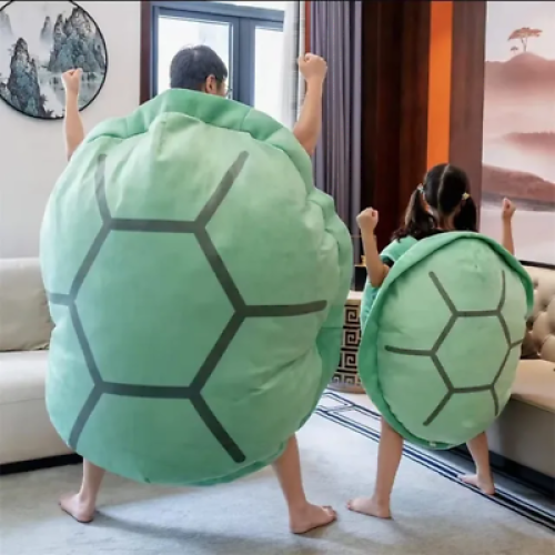 (1, 100Cm Adult Size) Extra Large Wearable Turtle Shell Pillows Weighted Stuffed Animal Costume