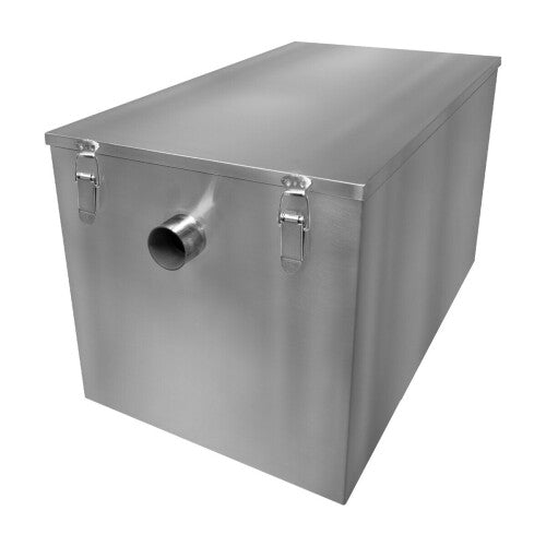 Commercial Grease Trap 120L Stainless Steel Waste Filter Interceptor Restaurant