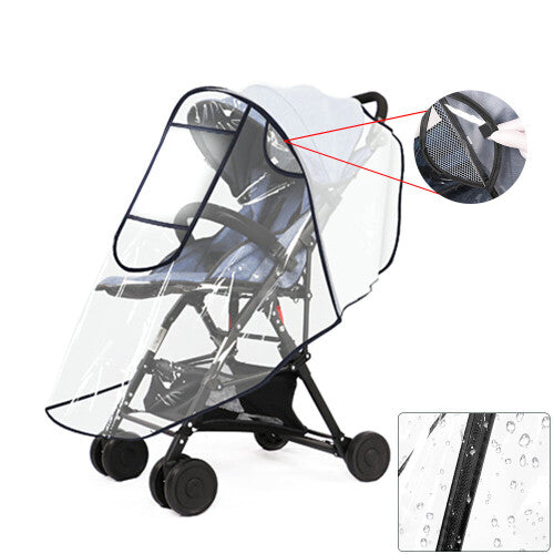 Universal Buggy Pushchair Cover Stroller Pram Buggy Clear Raincover