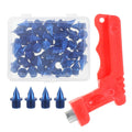 Spikes For Track Steel Blue 52pcs 1.4x1.7x2.9in