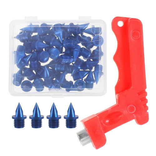 Spikes For Track Steel Blue 52pcs 1.4x1.7x2.9in