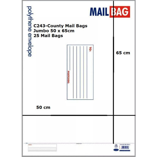 C243 Jumbo Mail Bag (Pack of 25)