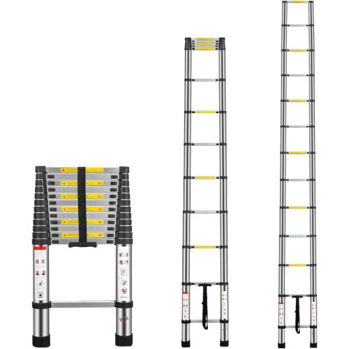 3.8M  Telescopic Ladder Multi-Purpose Portable Telescoping Ladder Extension Steps Ladder EN131 Standard