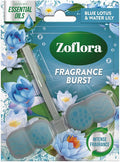 Zoflora Rim Blocks Blue Lotus & Water Lily, 1 x 48g, Continuous Freshness & Odour Control, Long-Lasting Fragrance, Kills 99.9% of Bacteria