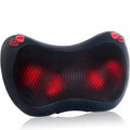 (Black) Portable Shiatsu Back Massager with Heat - Electric Neck and Lower Back Pain Relief Pillow for Men & Women, Full-Body Massage