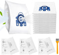 12 Pack C3 Hoover Bags Compatible with Miele Hoover Bags, Replaces for Miele GN Vacuum Bag, for Classic C1, Complete C3, S2, S5, S8, S400, S600, S2, S5, S8 Series, 9917710 10123220