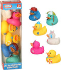 A to Z My 1st Character Bath Ducks Set, 6 Colourful Rubber Ducks, Baby Bath Toys, 0+ Months, Multicolor (Yellow, Pink, Blue, Mint Green)