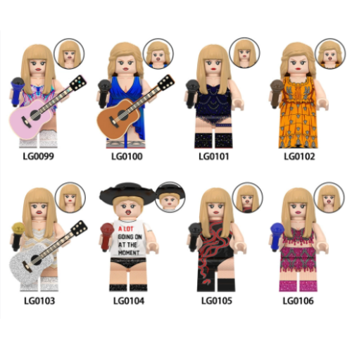 Taylor Swift The Eras Tour Mini Figures Set Fit Lego