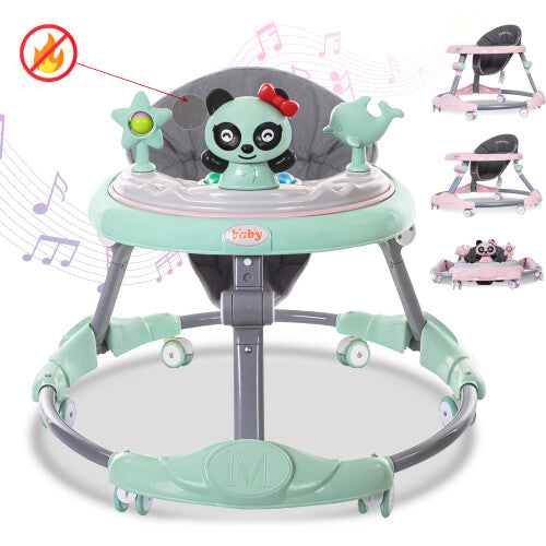 (Green) Foldable Baby Walker Boys & Girls 6-18 Months