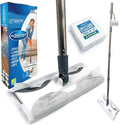 Static Floor Wipes Mop, Flat Mop with Disposable Floor Wipes for Quick and All-Purpose Cleaning, Mops for Laminate, Tiled, Wooden, or Vinyl − Dust Kit with 10 Dry Wipes