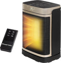 Russell Hobbs Space Heater in Black & Gold 1500W Silent Portable Oscillating Ceramic Electric Heater, Low Energy Digital Display, 4 Modes, 24hr Auto Timer, Overheat Protection, RHCH2001G
