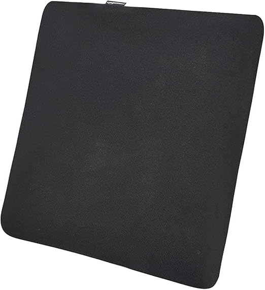 Amazon Basics Square Memory Foam Seat Cushion, 37.6 x 38 x 3 cm, Black