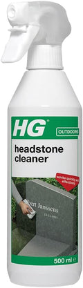 HG Headstone Cleaner, Gravestone Cleaning Spray, Removes Deposits, Dirt & Stains Easily from All Natural Stone – 500ml Spray (215050106)