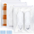 Reusable Zip Lock Bags, 30pcs 40x30cm Plastic Travel Storage Bags Organiser No Holes Hospital Bag Organiser Pouches Frosted Waterproof ziplock bags for Clothes,Shoes,Cosmetics,Suitcase